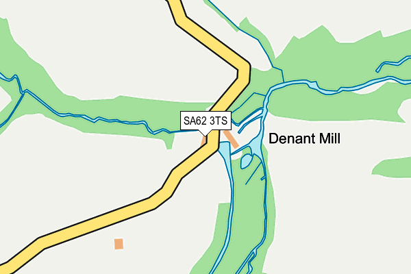SA62 3TS map - OS OpenMap – Local (Ordnance Survey)
