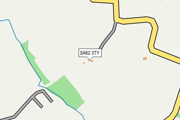 SA62 3TY map - OS OpenMap – Local (Ordnance Survey)