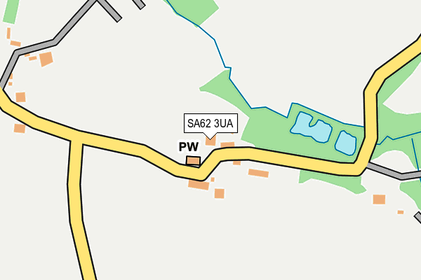 SA62 3UA map - OS OpenMap – Local (Ordnance Survey)