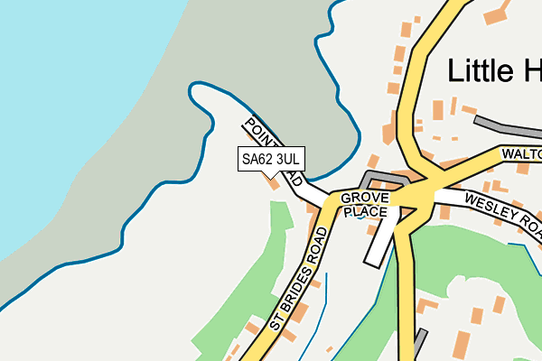 SA62 3UL map - OS OpenMap – Local (Ordnance Survey)