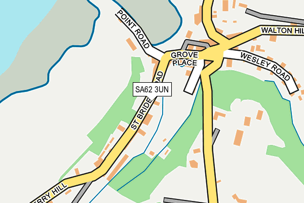 SA62 3UN map - OS OpenMap – Local (Ordnance Survey)