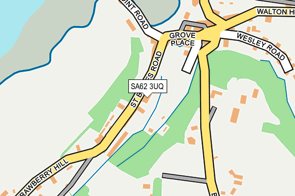 SA62 3UQ map - OS OpenMap – Local (Ordnance Survey)