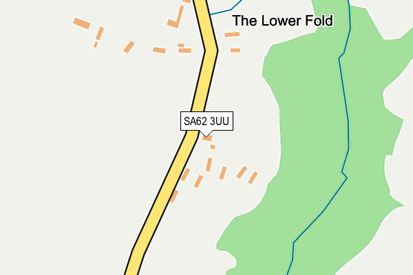 SA62 3UU map - OS OpenMap – Local (Ordnance Survey)