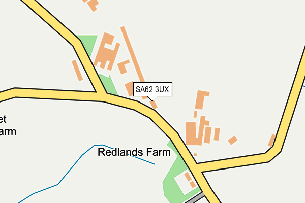 SA62 3UX map - OS OpenMap – Local (Ordnance Survey)