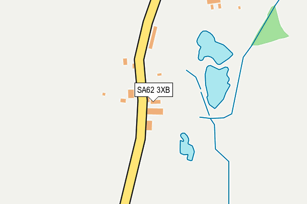 SA62 3XB map - OS OpenMap – Local (Ordnance Survey)