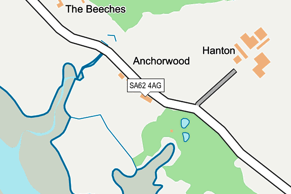 SA62 4AG map - OS OpenMap – Local (Ordnance Survey)