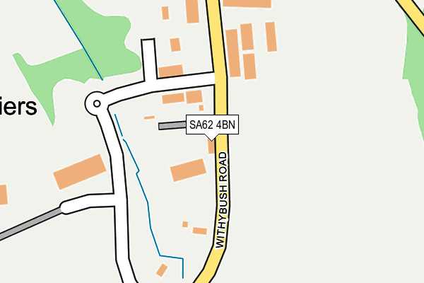 SA62 4BN map - OS OpenMap – Local (Ordnance Survey)