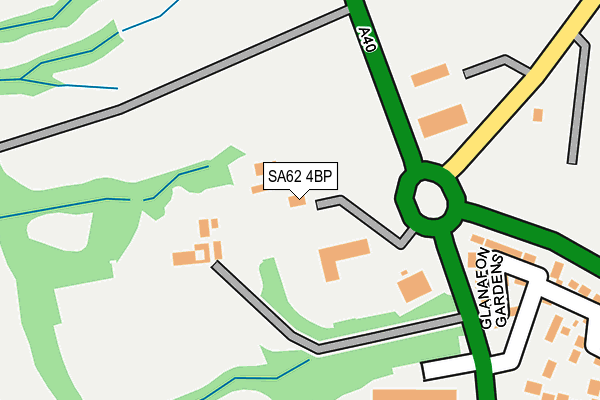 SA62 4BP map - OS OpenMap – Local (Ordnance Survey)