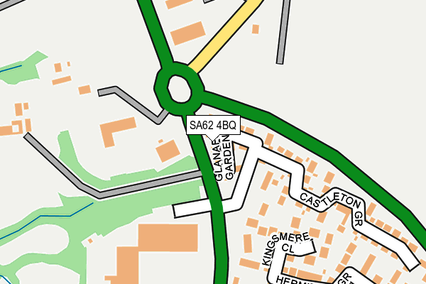 SA62 4BQ map - OS OpenMap – Local (Ordnance Survey)