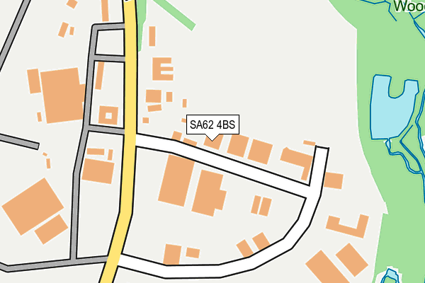 SA62 4BS map - OS OpenMap – Local (Ordnance Survey)