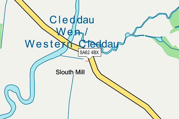 SA62 4BX map - OS OpenMap – Local (Ordnance Survey)
