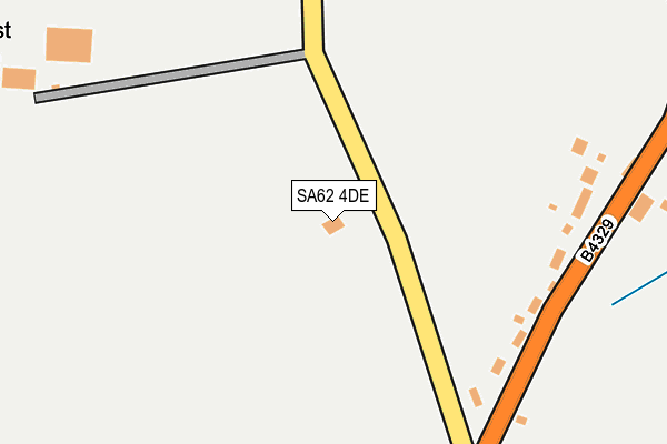 SA62 4DE map - OS OpenMap – Local (Ordnance Survey)