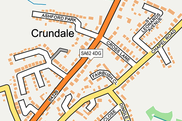 SA62 4DG map - OS OpenMap – Local (Ordnance Survey)