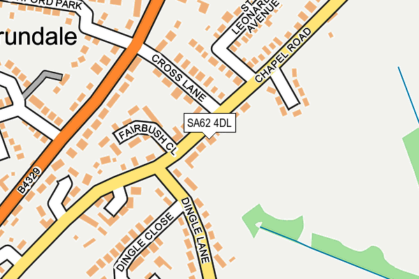 SA62 4DL map - OS OpenMap – Local (Ordnance Survey)