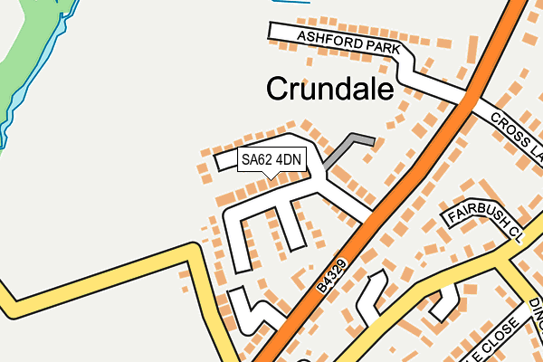 SA62 4DN map - OS OpenMap – Local (Ordnance Survey)