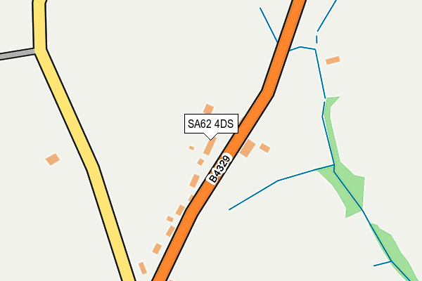 SA62 4DS map - OS OpenMap – Local (Ordnance Survey)