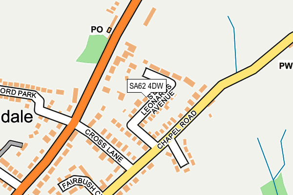 SA62 4DW map - OS OpenMap – Local (Ordnance Survey)