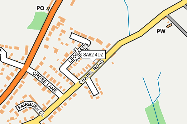 SA62 4DZ map - OS OpenMap – Local (Ordnance Survey)