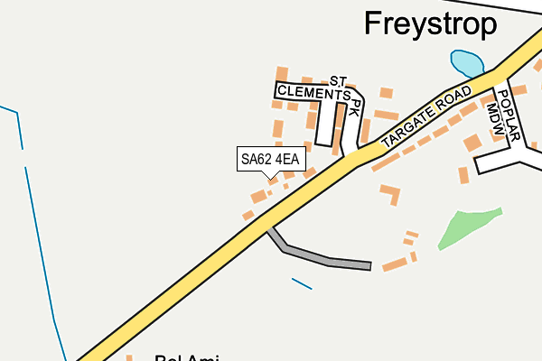 SA62 4EA map - OS OpenMap – Local (Ordnance Survey)