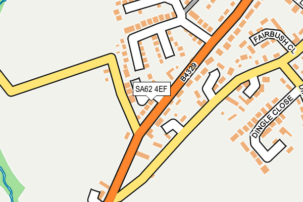 SA62 4EF map - OS OpenMap – Local (Ordnance Survey)