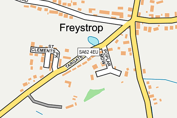 SA62 4EU map - OS OpenMap – Local (Ordnance Survey)