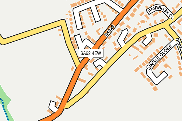 SA62 4EW map - OS OpenMap – Local (Ordnance Survey)