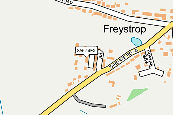 SA62 4EX map - OS OpenMap – Local (Ordnance Survey)