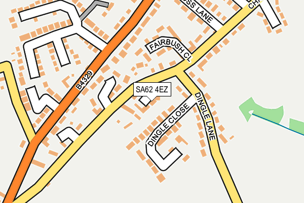 SA62 4EZ map - OS OpenMap – Local (Ordnance Survey)