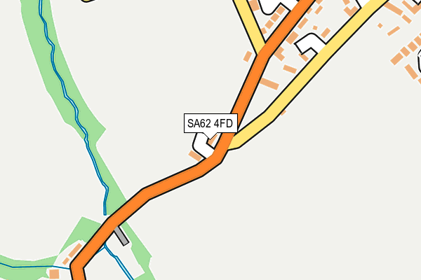 SA62 4FD map - OS OpenMap – Local (Ordnance Survey)