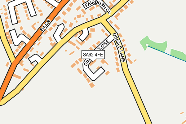 SA62 4FE map - OS OpenMap – Local (Ordnance Survey)