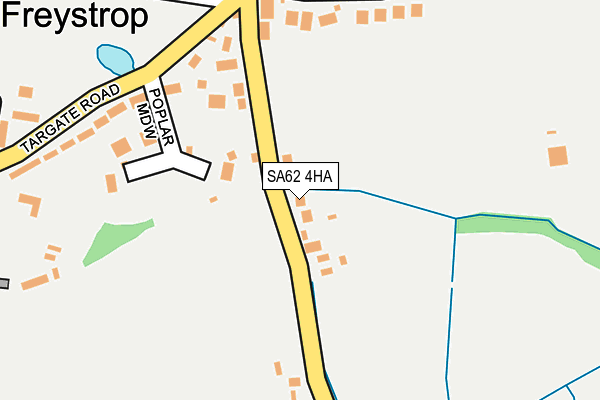 SA62 4HA map - OS OpenMap – Local (Ordnance Survey)