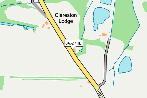 SA62 4HB map - OS OpenMap – Local (Ordnance Survey)