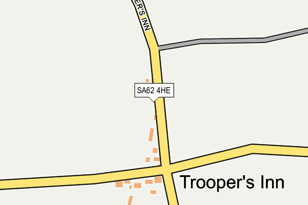 SA62 4HE map - OS OpenMap – Local (Ordnance Survey)