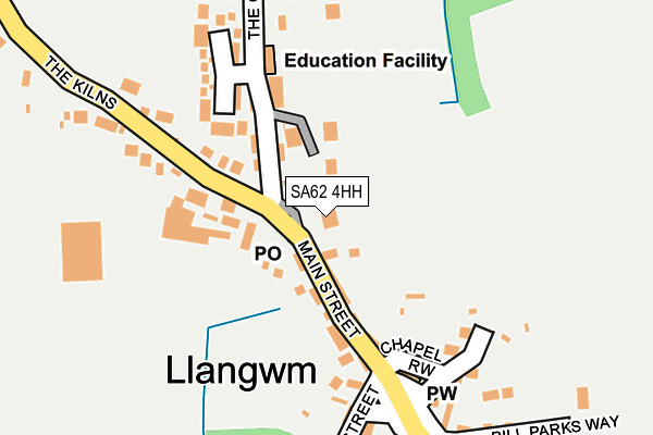 SA62 4HH map - OS OpenMap – Local (Ordnance Survey)