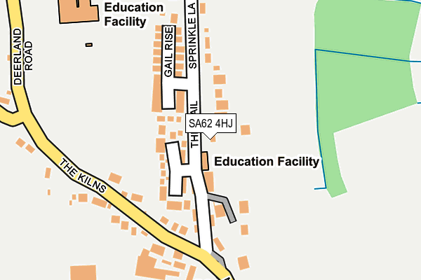 SA62 4HJ map - OS OpenMap – Local (Ordnance Survey)
