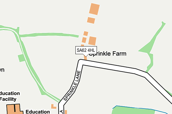 SA62 4HL map - OS OpenMap – Local (Ordnance Survey)
