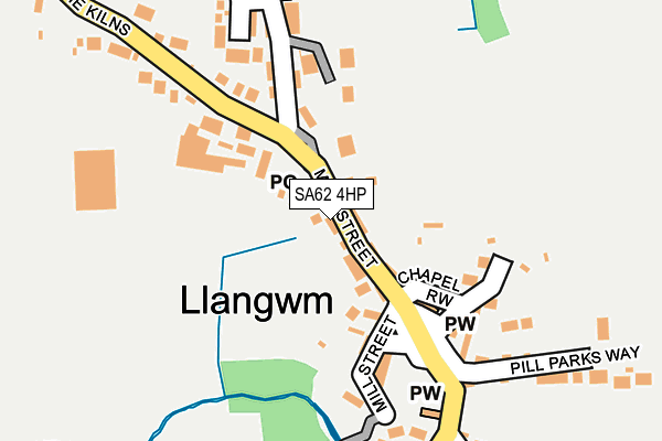 SA62 4HP map - OS OpenMap – Local (Ordnance Survey)