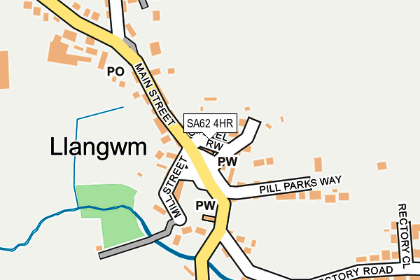 SA62 4HR map - OS OpenMap – Local (Ordnance Survey)