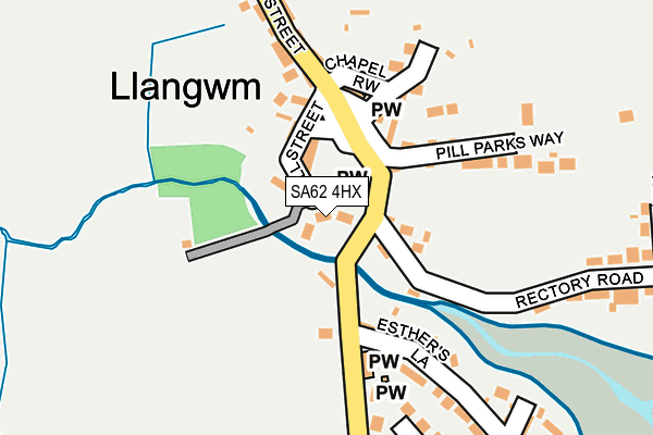 SA62 4HX map - OS OpenMap – Local (Ordnance Survey)