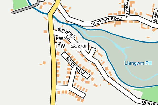 SA62 4JH map - OS OpenMap – Local (Ordnance Survey)