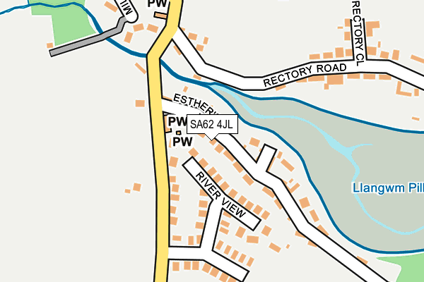 SA62 4JL map - OS OpenMap – Local (Ordnance Survey)