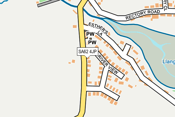 SA62 4JP map - OS OpenMap – Local (Ordnance Survey)