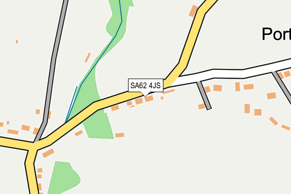 SA62 4JS map - OS OpenMap – Local (Ordnance Survey)