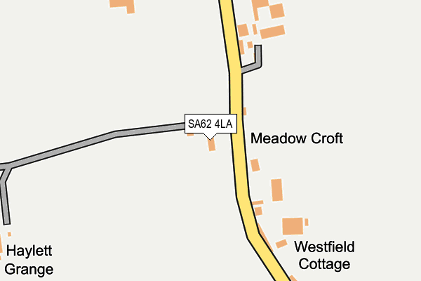 SA62 4LA map - OS OpenMap – Local (Ordnance Survey)