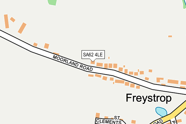 SA62 4LE map - OS OpenMap – Local (Ordnance Survey)