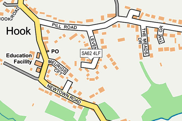 SA62 4LF map - OS OpenMap – Local (Ordnance Survey)