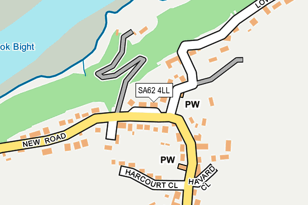 SA62 4LL map - OS OpenMap – Local (Ordnance Survey)