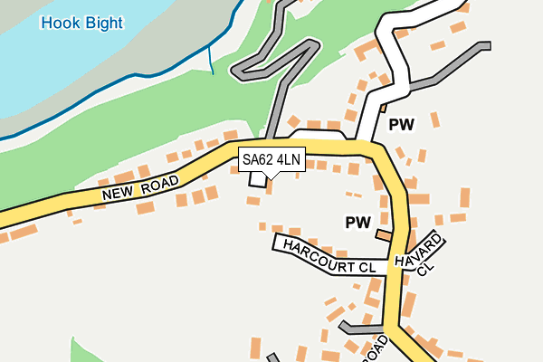 SA62 4LN map - OS OpenMap – Local (Ordnance Survey)