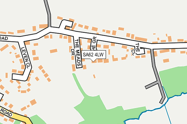 SA62 4LW map - OS OpenMap – Local (Ordnance Survey)