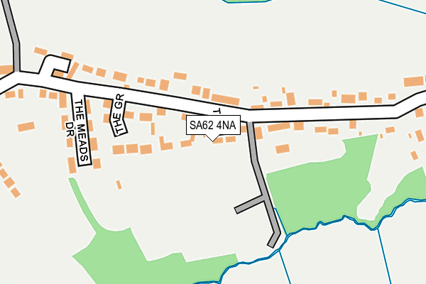 SA62 4NA map - OS OpenMap – Local (Ordnance Survey)